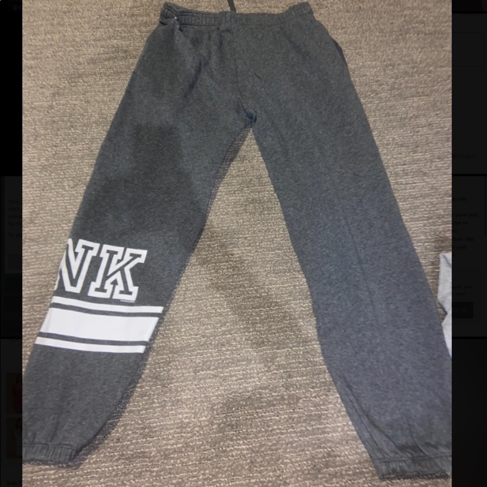 Grey VS scrunched leg sweats